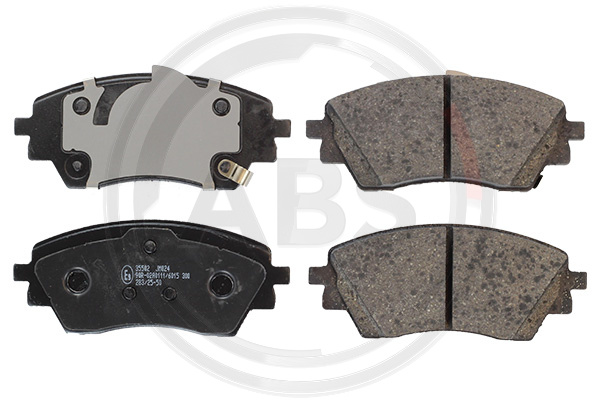 Jeu de 4 plaquettes de frein A.B.S. ALL BRAKE SYSTEMS BV. 35502
