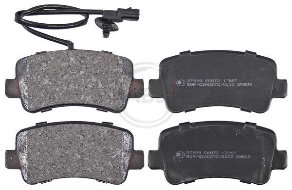 Jeu de 4 plaquettes de frein A.B.S. ALL BRAKE SYSTEMS BV. ref. 37939