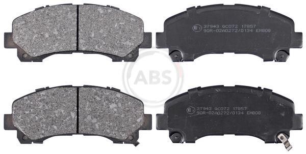 Jogo de 4 pastilhas de travão A.B.S. ALL BRAKE SYSTEMS BV. ref. 37943