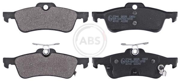 Jogo de 4 pastilhas de travão A.B.S. ALL BRAKE SYSTEMS BV. ref. 37944