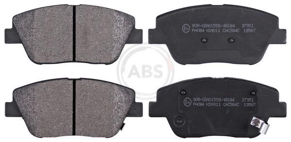 Jogo de 4 pastilhas de travão A.B.S. ALL BRAKE SYSTEMS BV. ref. 37951