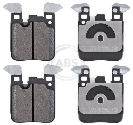 Jogo de 4 pastilhas de travão A.B.S. ALL BRAKE SYSTEMS BV. ref. 37953