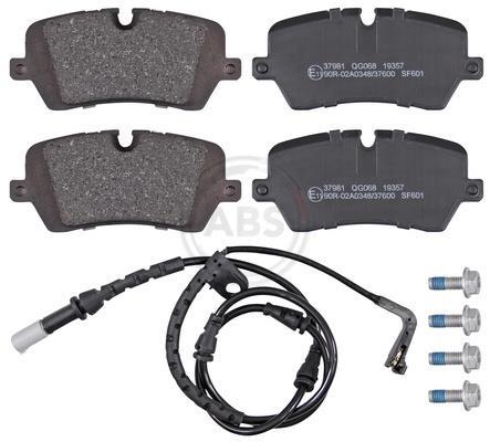 Jogo de 4 pastilhas de travão A.B.S. ALL BRAKE SYSTEMS BV. ref. 37981