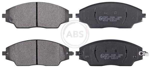 Jeu de 4 plaquettes de frein A.B.S. ALL BRAKE SYSTEMS BV. ref. 37987