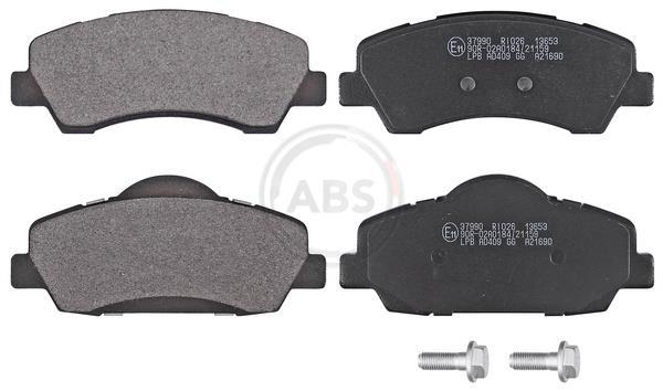 Jeu de 4 plaquettes de frein A.B.S. ALL BRAKE SYSTEMS BV. ref. 37990