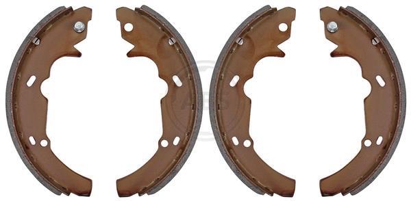 Jeu de 4 mâchoires de frein (Garniture de frein à tambour) A.B.S. ALL BRAKE SYSTEMS BV. ref. 40618