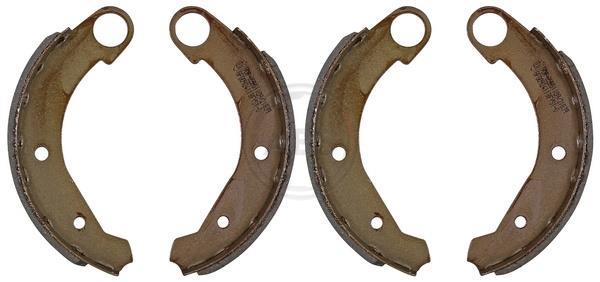 Jeu de 4 mâchoires de frein (Garniture de frein à tambour) A.B.S. ALL BRAKE SYSTEMS BV. ref. 8402