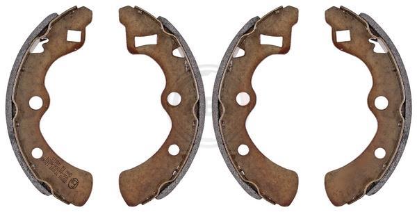Jeu de 4 mâchoires de frein (Garniture de frein à tambour) A.B.S. ALL BRAKE SYSTEMS BV. ref. 8555