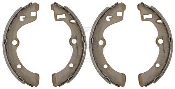 Jeu de 4 mâchoires de frein (Garniture de frein à tambour) A.B.S. ALL BRAKE SYSTEMS BV. ref. 8572