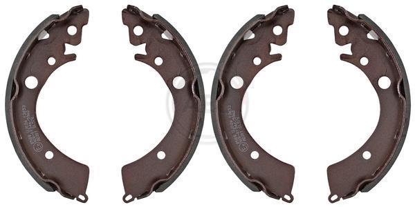 Jeu de 4 mâchoires de frein (Garniture de frein à tambour) A.B.S. ALL BRAKE SYSTEMS BV. ref. 8589