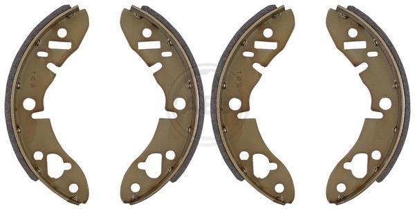 Jeu de 4 mâchoires de frein (Garniture de frein à tambour) A.B.S. ALL BRAKE SYSTEMS BV. ref. 8605