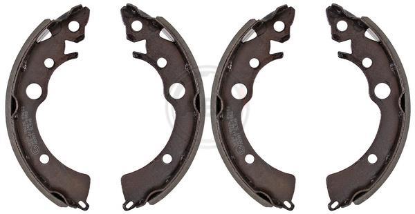 Jeu de 4 mâchoires de frein (Garniture de frein à tambour) A.B.S. ALL BRAKE SYSTEMS BV. ref. 8650