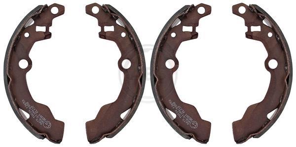 Jeu de 4 mâchoires de frein (Garniture de frein à tambour) A.B.S. ALL BRAKE SYSTEMS BV. ref. 8673