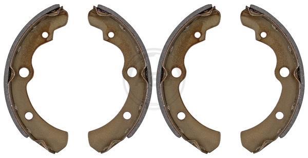 Jeu de 4 mâchoires de frein (Garniture de frein à tambour) A.B.S. ALL BRAKE SYSTEMS BV. ref. 8674