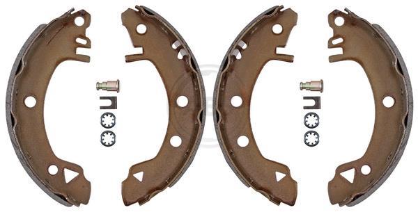 Jeu de 4 mâchoires de frein (Garniture de frein à tambour) A.B.S. ALL BRAKE SYSTEMS BV. ref. 8703