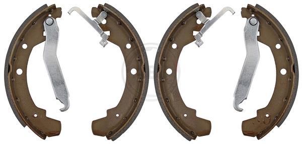 Jeu de 4 mâchoires de frein (Garniture de frein à tambour) A.B.S. ALL BRAKE SYSTEMS BV. ref. 8764