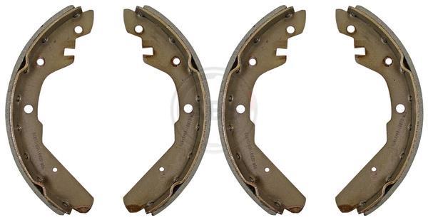Jeu de 4 mâchoires de frein (Garniture de frein à tambour) A.B.S. ALL BRAKE SYSTEMS BV. ref. 8789