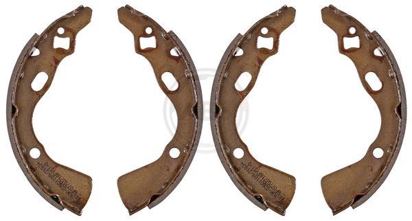 Jeu de 4 mâchoires de frein (Garniture de frein à tambour) A.B.S. ALL BRAKE SYSTEMS BV. ref. 8857
