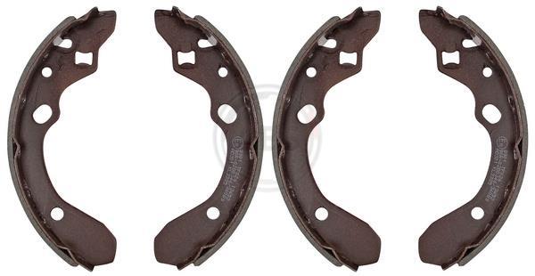 Jeu de 4 mâchoires de frein (Garniture de frein à tambour) A.B.S. ALL BRAKE SYSTEMS BV. ref. 8901