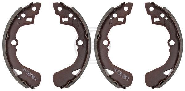 Jeu de 4 mâchoires de frein (Garniture de frein à tambour) A.B.S. ALL BRAKE SYSTEMS BV. ref. 8924
