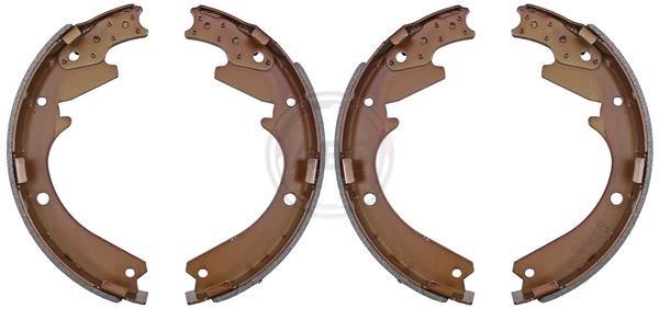 Jeu de 4 mâchoires de frein (Garniture de frein à tambour) A.B.S. ALL BRAKE SYSTEMS BV. 9007