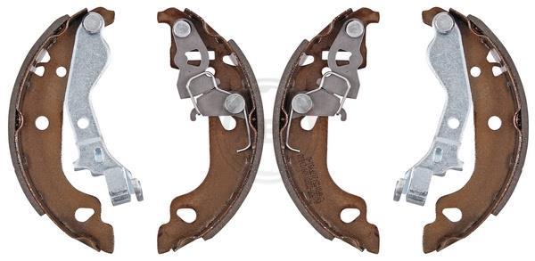 Jeu de 4 mâchoires de frein (Garniture de frein à tambour) A.B.S. ALL BRAKE SYSTEMS BV. ref. 9075