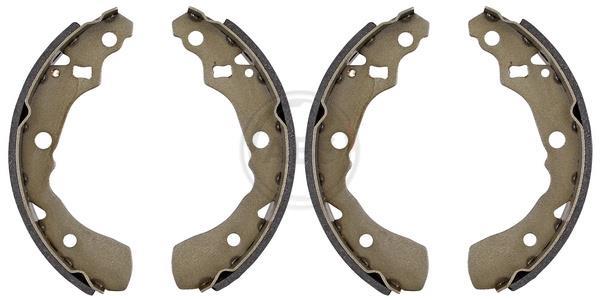 Jeu de 4 mâchoires de frein (Garniture de frein à tambour) A.B.S. ALL BRAKE SYSTEMS BV. ref. 9125