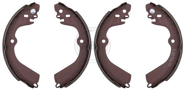 Jeu de 4 mâchoires de frein (Garniture de frein à tambour) A.B.S. ALL BRAKE SYSTEMS BV. ref. 9295