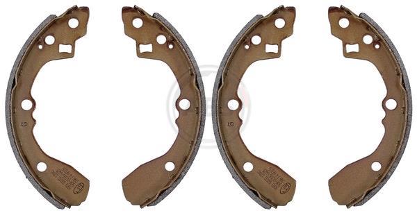 Jeu de 4 mâchoires de frein (Garniture de frein à tambour) A.B.S. ALL BRAKE SYSTEMS BV. ref. 9303