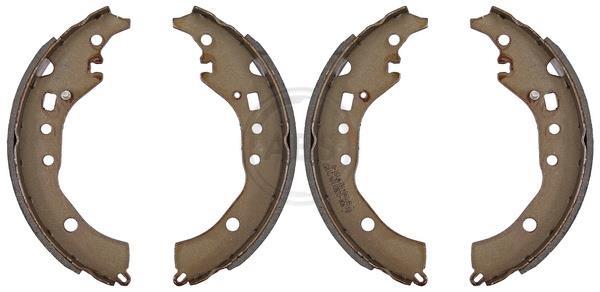 Jeu de 4 mâchoires de frein (Garniture de frein à tambour) A.B.S. ALL BRAKE SYSTEMS BV. ref. 9309