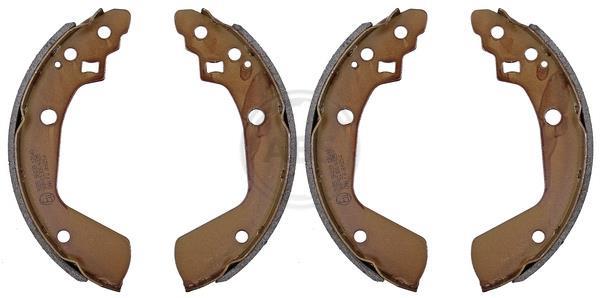 Jeu de 4 mâchoires de frein (Garniture de frein à tambour) A.B.S. ALL BRAKE SYSTEMS BV. ref. 9325