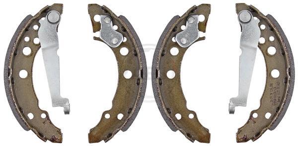 Jeu de 4 mâchoires de frein (Garniture de frein à tambour) A.B.S. ALL BRAKE SYSTEMS BV. ref. 9343