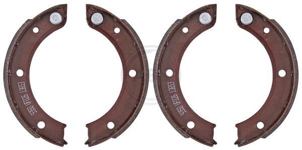 Jeu de mâchoires de frein à main (Mâchoire de frein à main) A.B.S. ALL BRAKE SYSTEMS BV. ref. 9350