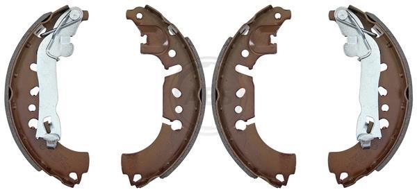 Jeu de 4 mâchoires de frein (Garniture de frein à tambour) A.B.S. ALL BRAKE SYSTEMS BV. ref. 9379