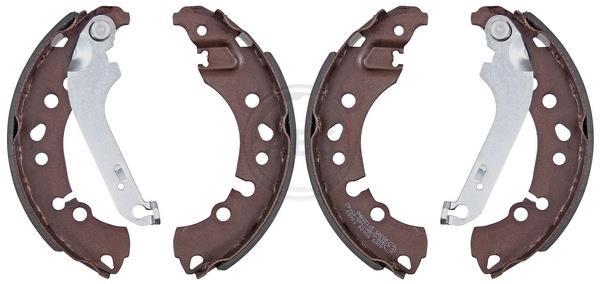 Jeu de 4 mâchoires de frein (Garniture de frein à tambour) A.B.S. ALL BRAKE SYSTEMS BV. ref. 9389