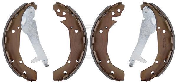 Jeu de 4 mâchoires de frein (Garniture de frein à tambour) A.B.S. ALL BRAKE SYSTEMS BV. ref. 9393