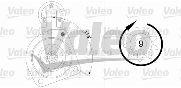 Démarreur VALEO ref. 436017