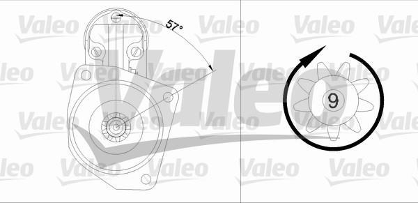Démarreur VALEO ref. 436018