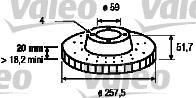 Disques de frein VALEO 186149
