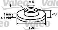 Disques de frein VALEO 186231