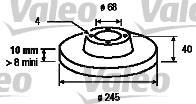 Disques de frein VALEO 186292