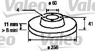 Disques de frein VALEO 186591