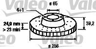 Disques de frein VALEO 197086