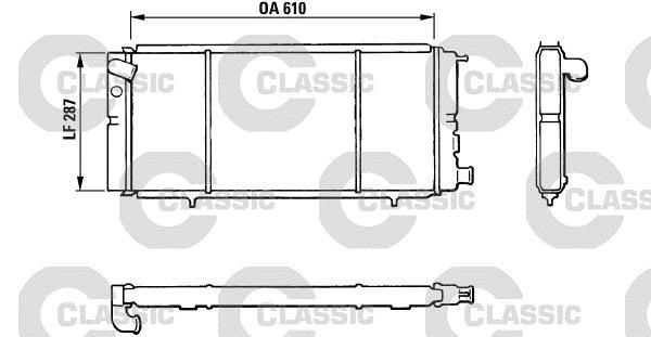 Radiateur moteur (Radiateur de refroidissement) VALEO 310827