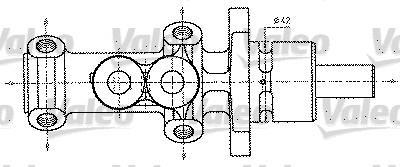 Cilindro principal de freno (Bomba de freno) VALEO ref. 402227