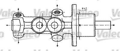 Maître-cylindre de frein VALEO ref. 402232