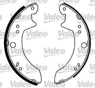 Kit de freins à tambours (Kit de frein arrière) VALEO 553805
