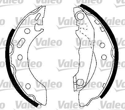 Kit de freins à tambours (Kit de frein arrière) VALEO ref. 553882