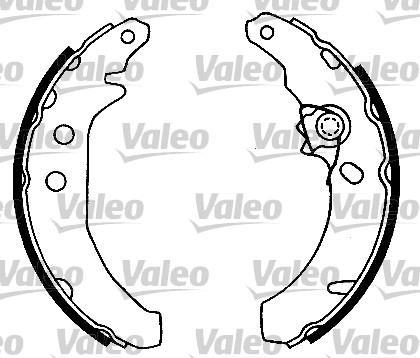 Kit de freins à tambours (Kit de frein arrière) VALEO 554650