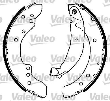 Kit de freins à tambours (Kit de frein arrière) VALEO ref. 553773
